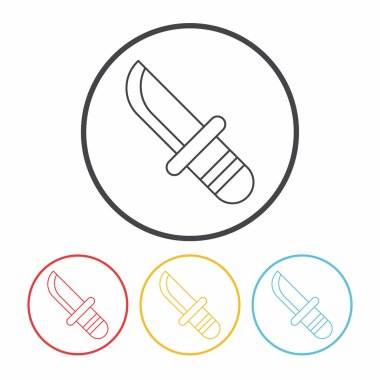 Yardımcı programı'nı bıçak satır simge vektör çizim