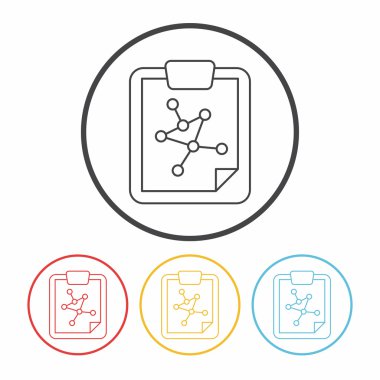 DNA satır simge vektör çizim