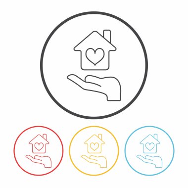 Bağış hattı simge vektör çizim