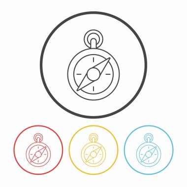 pusula çizgisi vektör resimlemesi