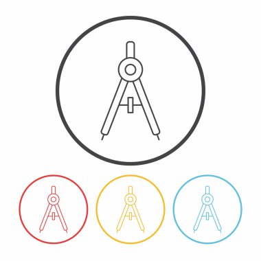 İleti örneği satır simge vektör çizim pergel