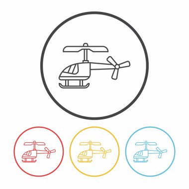oyuncak helikopter simge vektör çizim