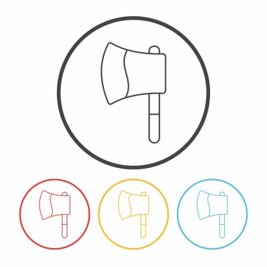 satır simge vektör çizim axe