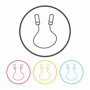 Skipping halat hat simge vektör çizim