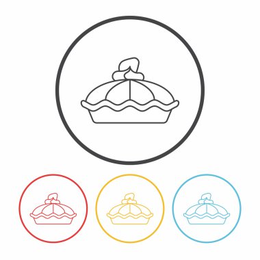 pasta satır simge vektör çizim