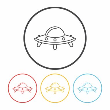 oyuncak ufo simge vektör çizim