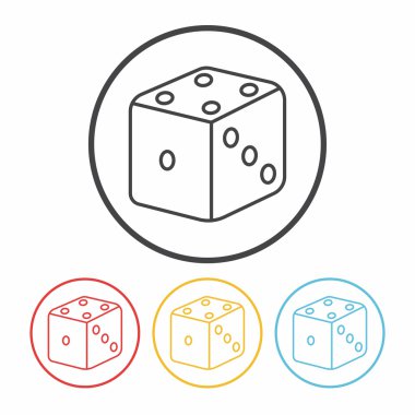 zar satır simge vektör çizim