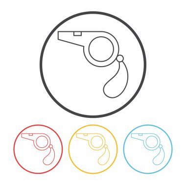 satır simge vektör çizim ıslık