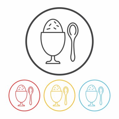 pirinç satır simge vektör çizim