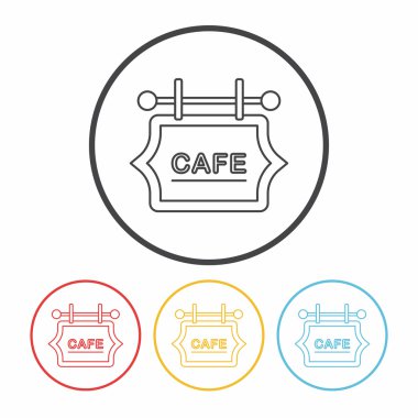 Kahve Dükkanı işareti satırı simgesi