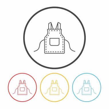 Önlük çizgi simgesi