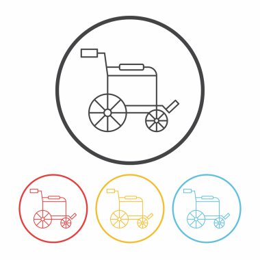 Tekerlekli sandalye satırı simgesi