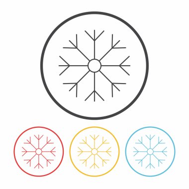 Kar Tanesi çizgi simgesi