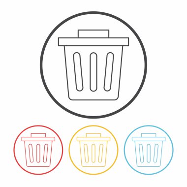 Çöp kutusu simgesi satırı