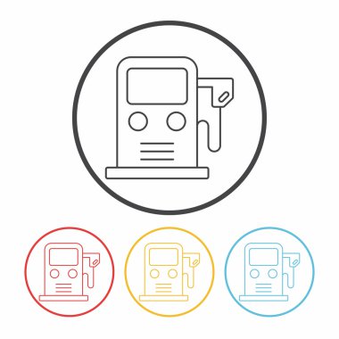Araba Petrol istasyonu satırı simgesi
