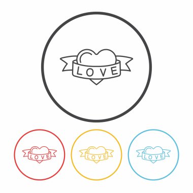 aşk kalp çizgisi simgesi