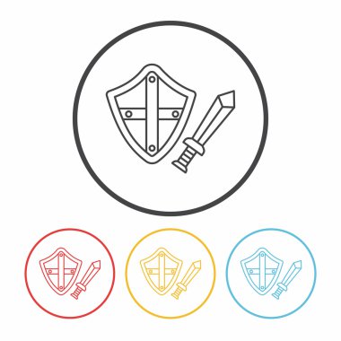 Kılıç ve kalkan satırı simgesi