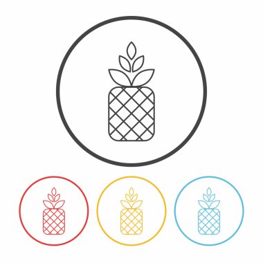 meyve ananas satırı simgesi