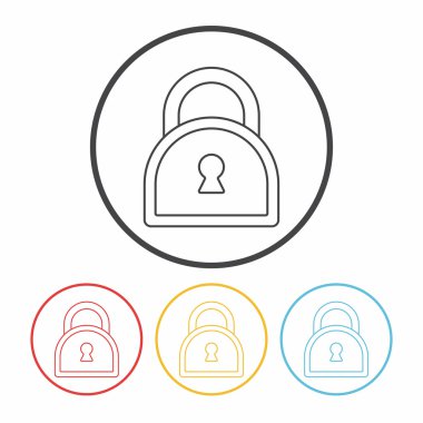 kilit satırı simgesi