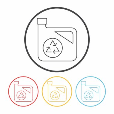 çevre koruma kavramı benzin hattı simgesini kullanın