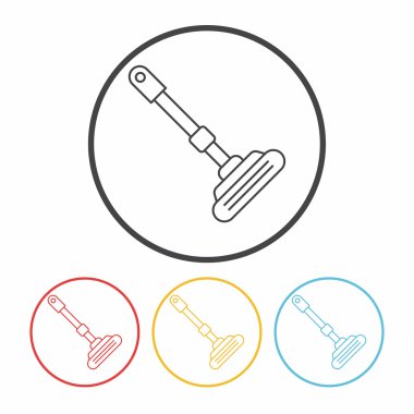 Temizlik fırça satırı simgesi