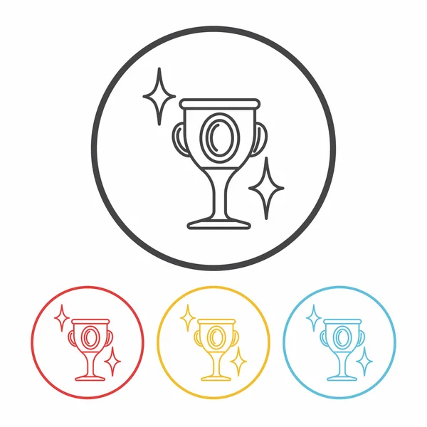 Trophy line icon vector illustration — Stock Vector