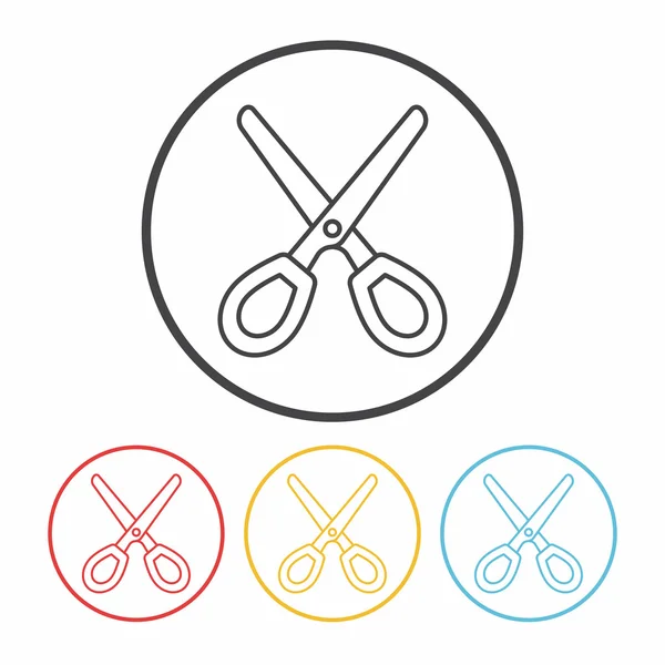 Scissors line icon vector illustration — Stock Vector