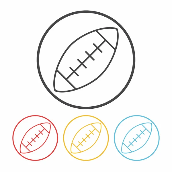 American Football Linie Ikone Vektor Illustration — Stockvektor