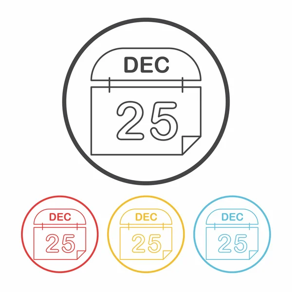 Ikona vánoční kalendář — Stockový vektor