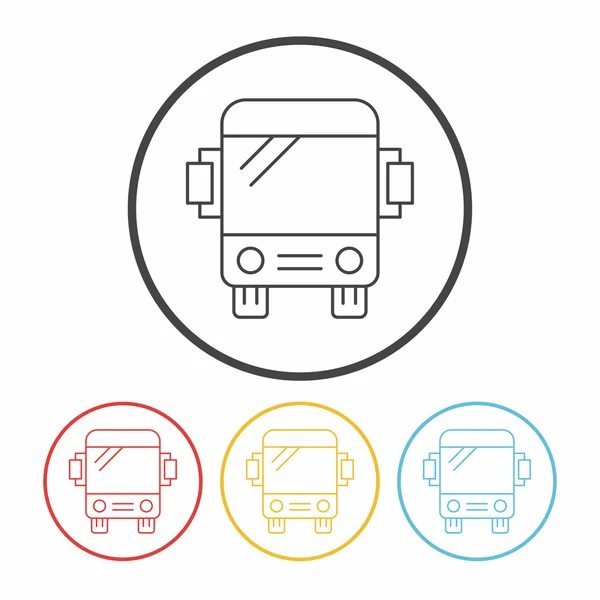Buss linje ikon ikon element — Stock vektor