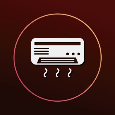 Klima ikonu vektör illüstrasyonu