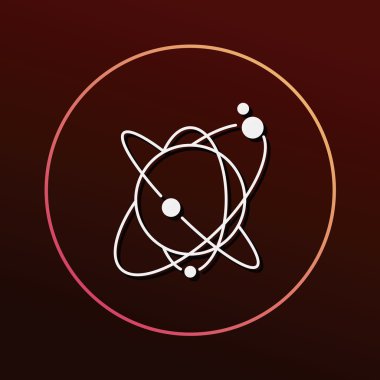 Uzay gezegen simge vektör çizim