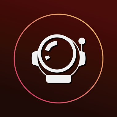 Uzay astronot simge vektör çizim