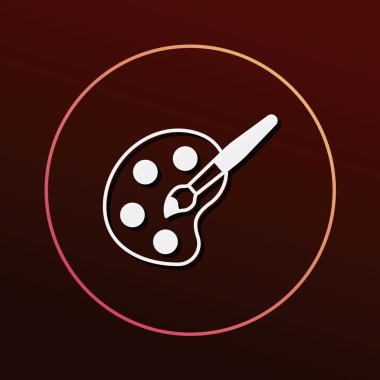 Palet simge vektör çizim