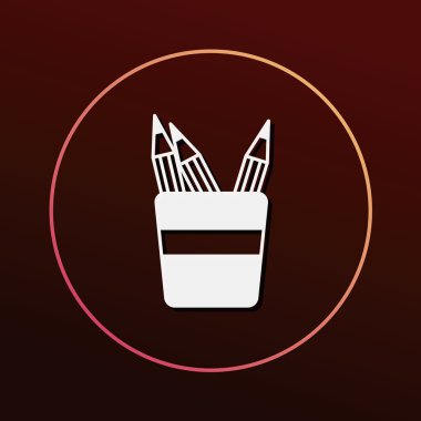 kalem simgesi vektör illüstrasyonu