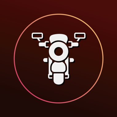 mortocycle simge vektör çizim