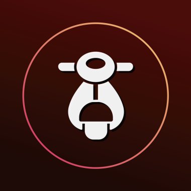 mortocycle simge vektör çizim
