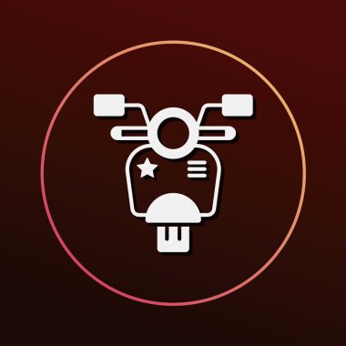 mortocycle simge vektör çizim