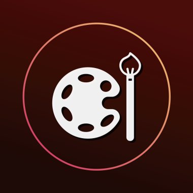 Palet simge vektör çizim