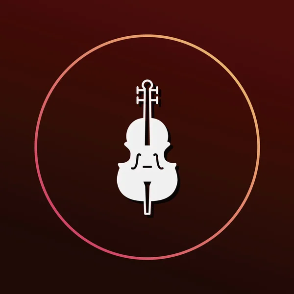 Musikinstrument-ikonen vektor illustration — Stock vektor