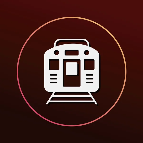 Tren icono vector ilustración — Archivo Imágenes Vectoriales