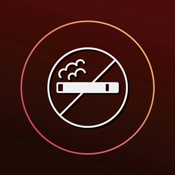 Illustration vectorielle d'icône non fumeur — Image vectorielle