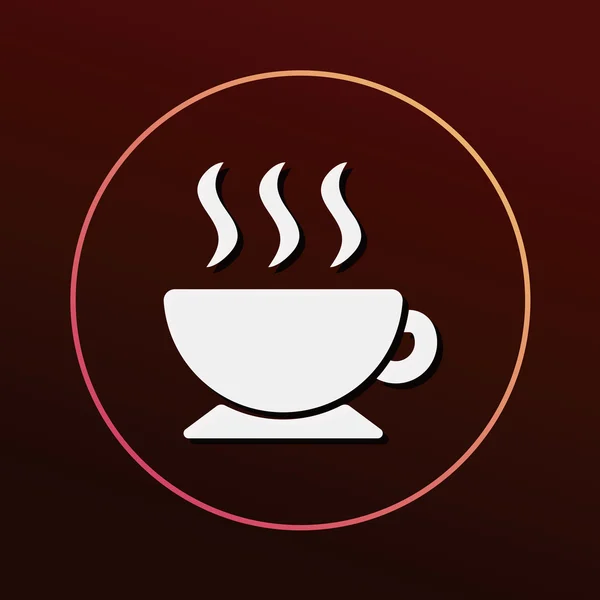 Ilustración vector icono de café — Archivo Imágenes Vectoriales