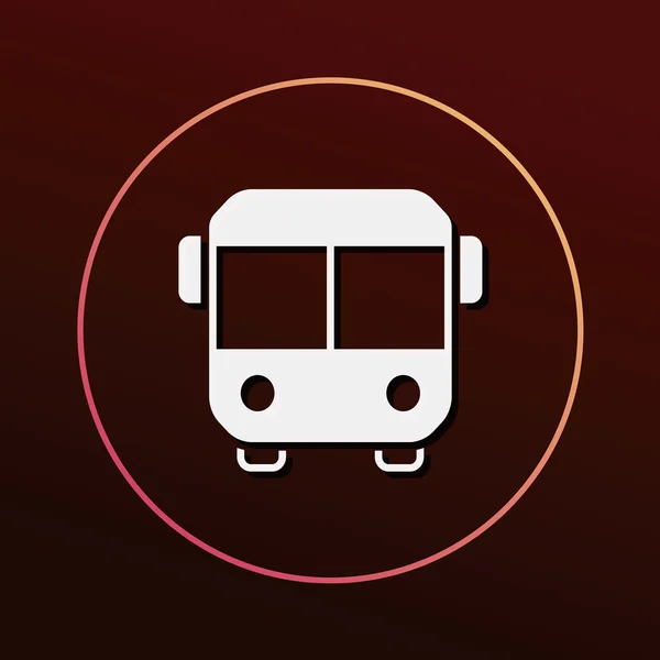 Icono de bus vector ilustración — Archivo Imágenes Vectoriales