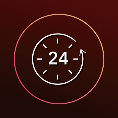 Sınırlı teslim simge vektör çizim