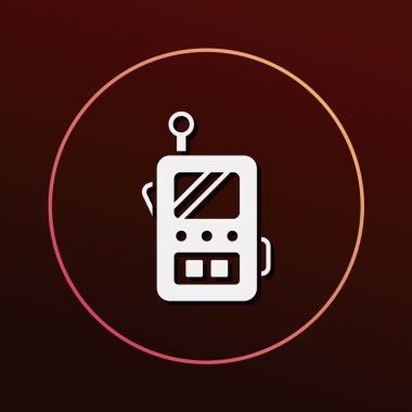 radyo simgesi vektör illüstrasyonu