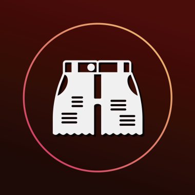 pantolon simgesi vektör illüstrasyonu