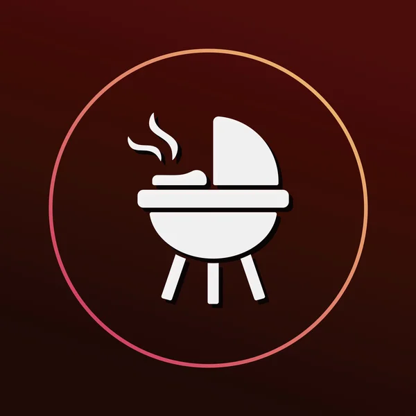Piekarnik grill ikona ilustracja wektorowa — Wektor stockowy
