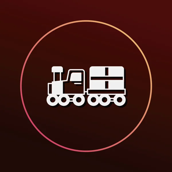 Logistyka ciężarówka ikona ilustracja wektorowa — Wektor stockowy