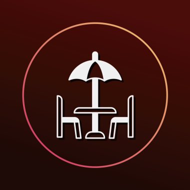 Açık Tablo simge vektör çizim